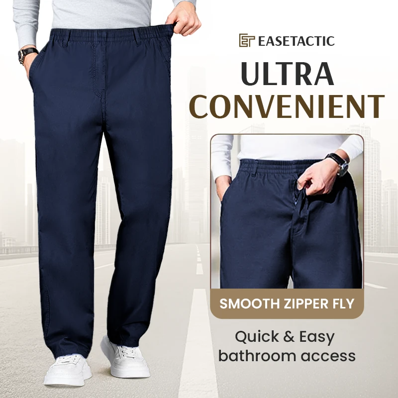 EaseTactic - Flex Fit Zipper-Pocket Durable Pants