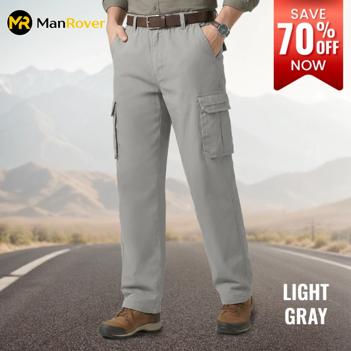 Man Rover - Ultra Comfort Flex Fit Cargo Pants