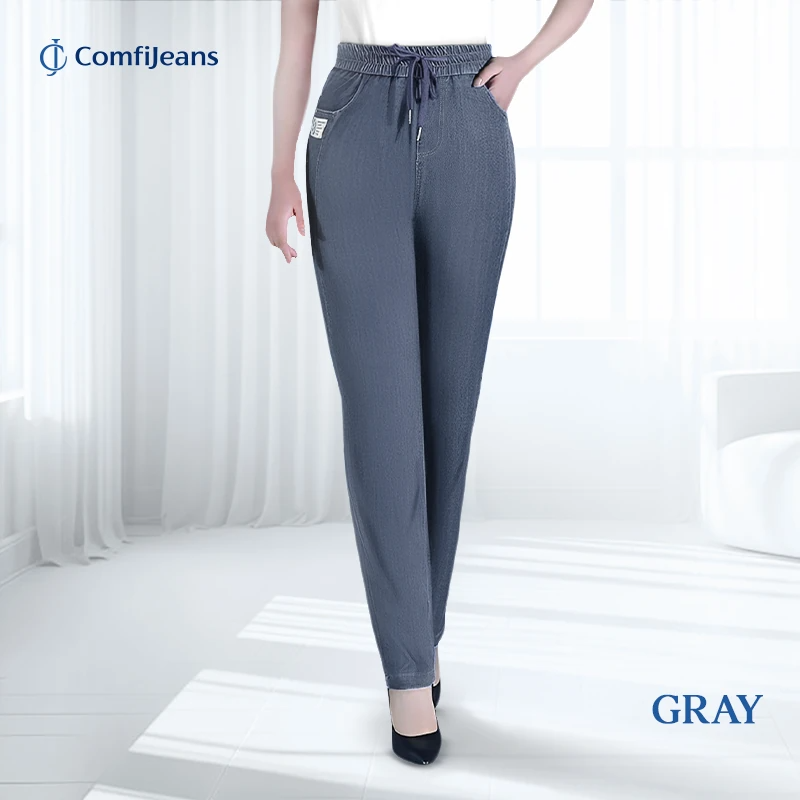 ComfiJeans - Flattering High Waist Ultra-Stretch Mom Jeans