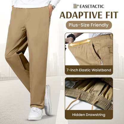 EaseTactic - Flex Fit Zipper-Pocket Durable Pants